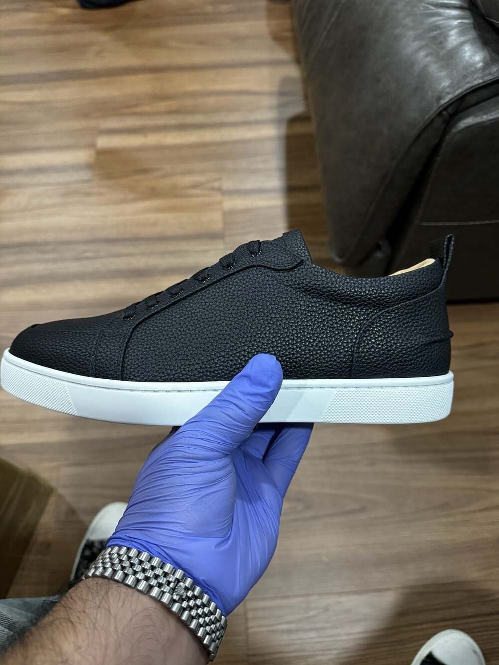 Rantulow - Sneakers - Grained calf leather - Black - Men - United States,